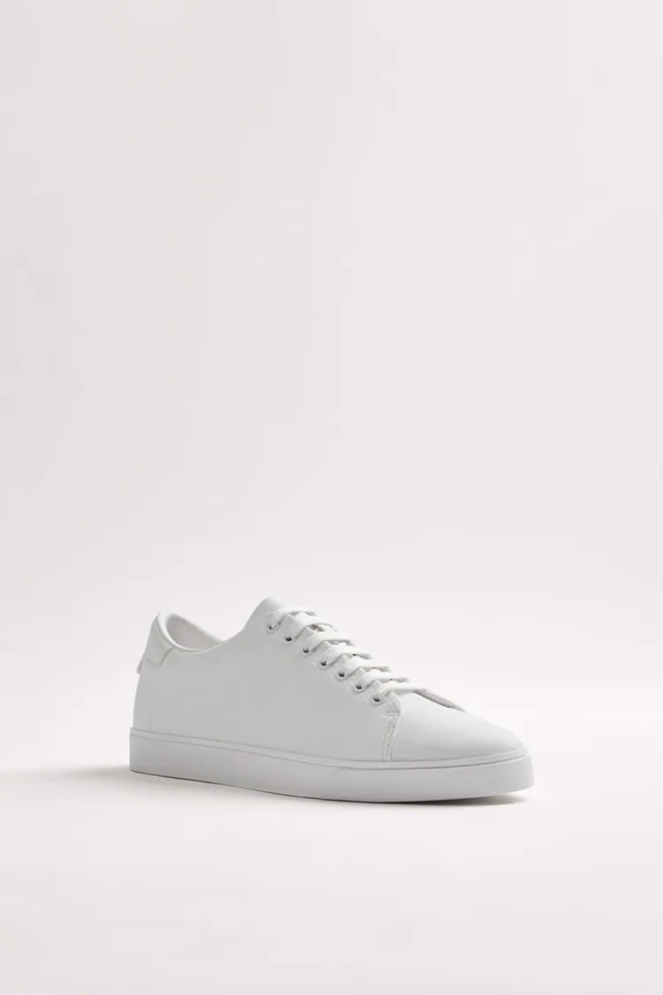 Giày Sneaker Trắng ZARA EMBOSSED Da Cao Cấp Big Size 45 46