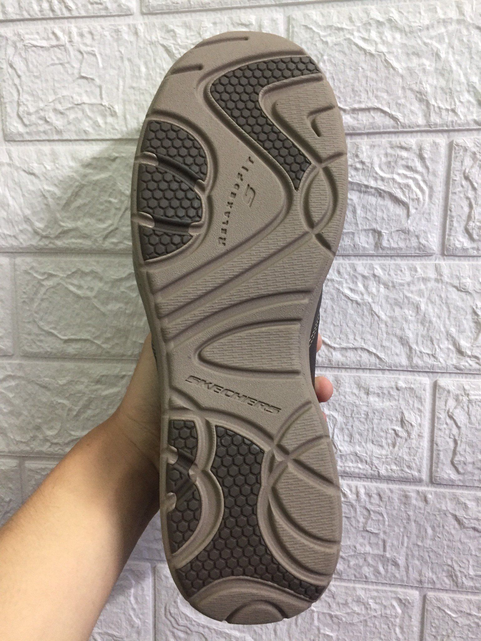 Giày lười Skecher Nâu đế Nâu Big Size