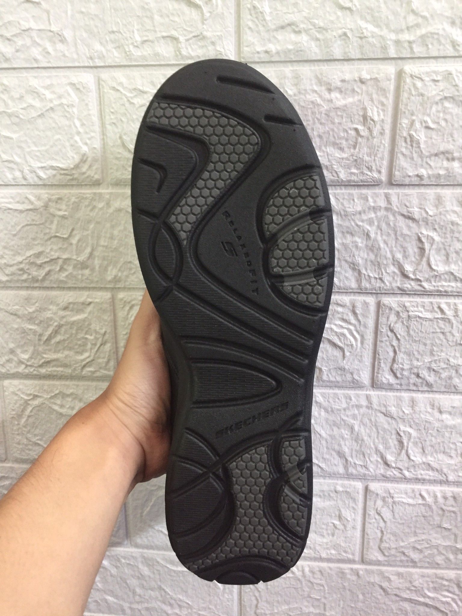 Giày lười Skecher Đen Đế Đen Big Size