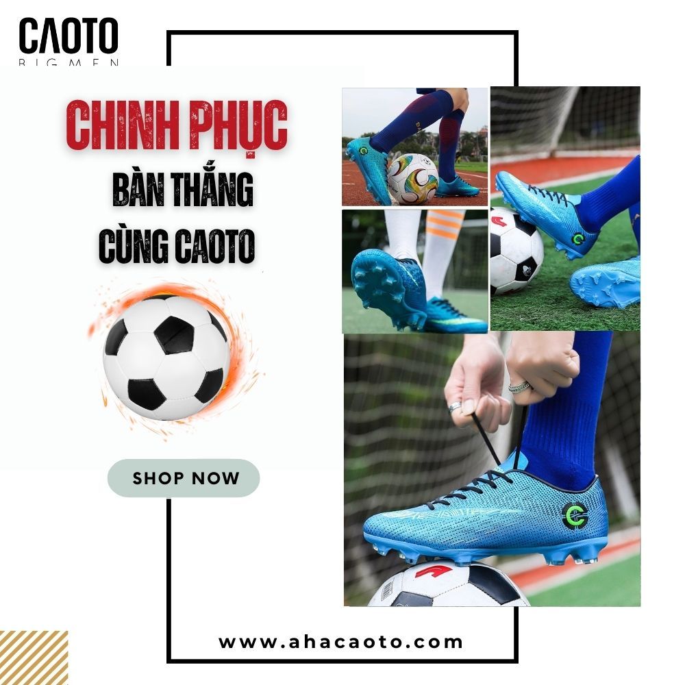 Giày Đá Banh CR7 Cristian Màu Xanh Đế Đinh Big Size