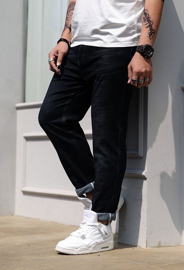 Quần Jeans Basic Lee Đen Chính Hãng Big Size Men