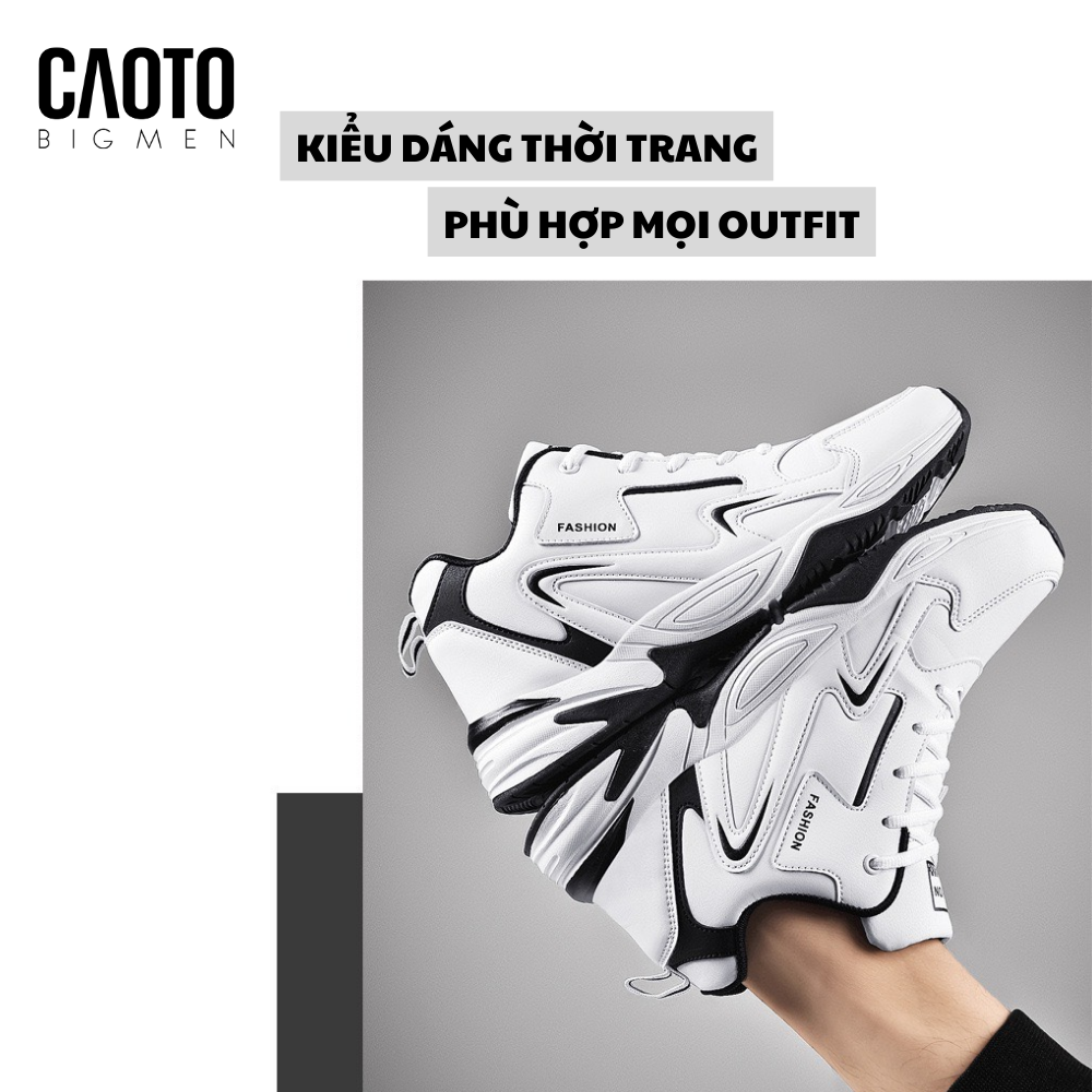 Giày Sneaker Dovi Trắng Big Size 45 - 48