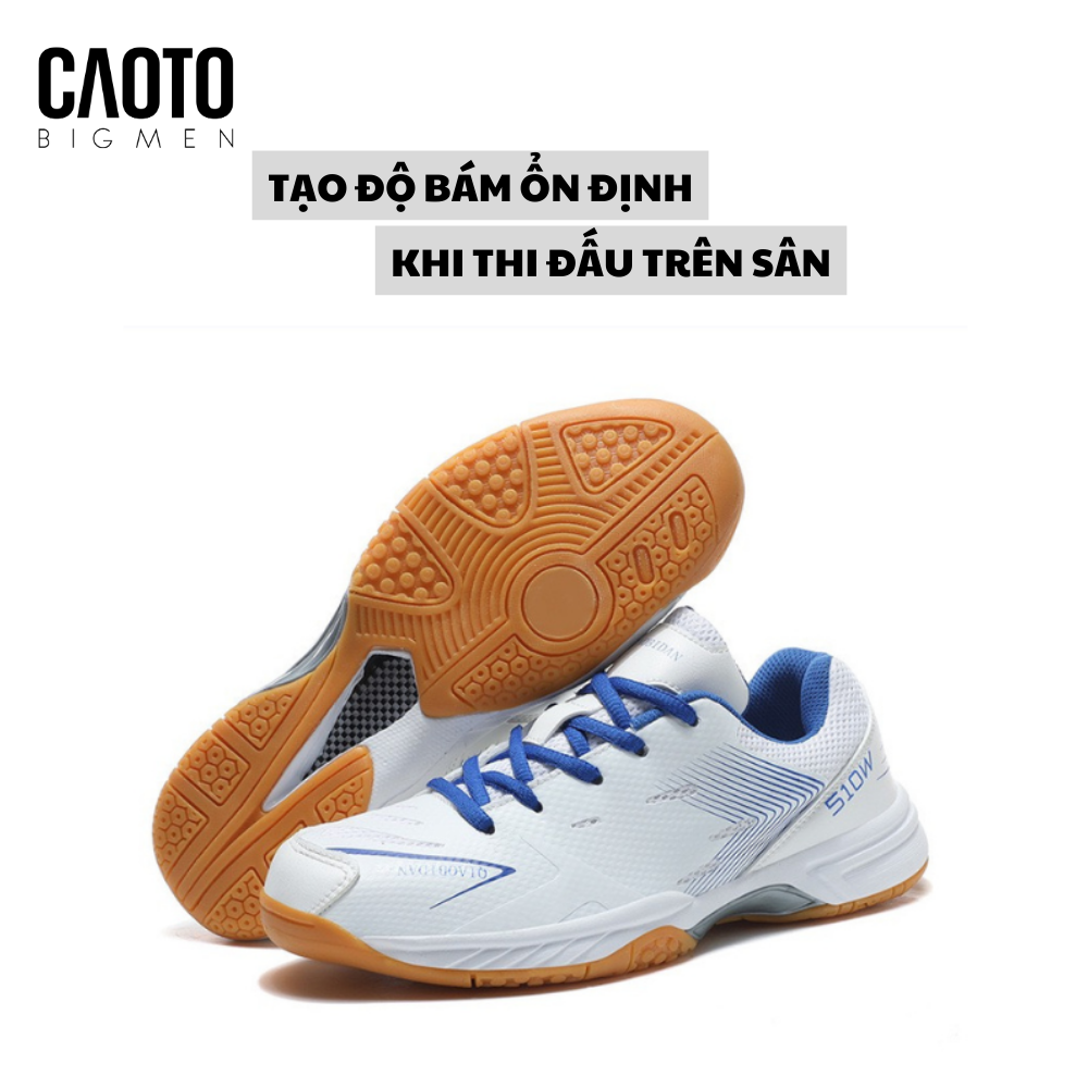Giày Cầu Lông Bidan Badminton Màu Trắng Shoes Men Big Size 45 46 47 48