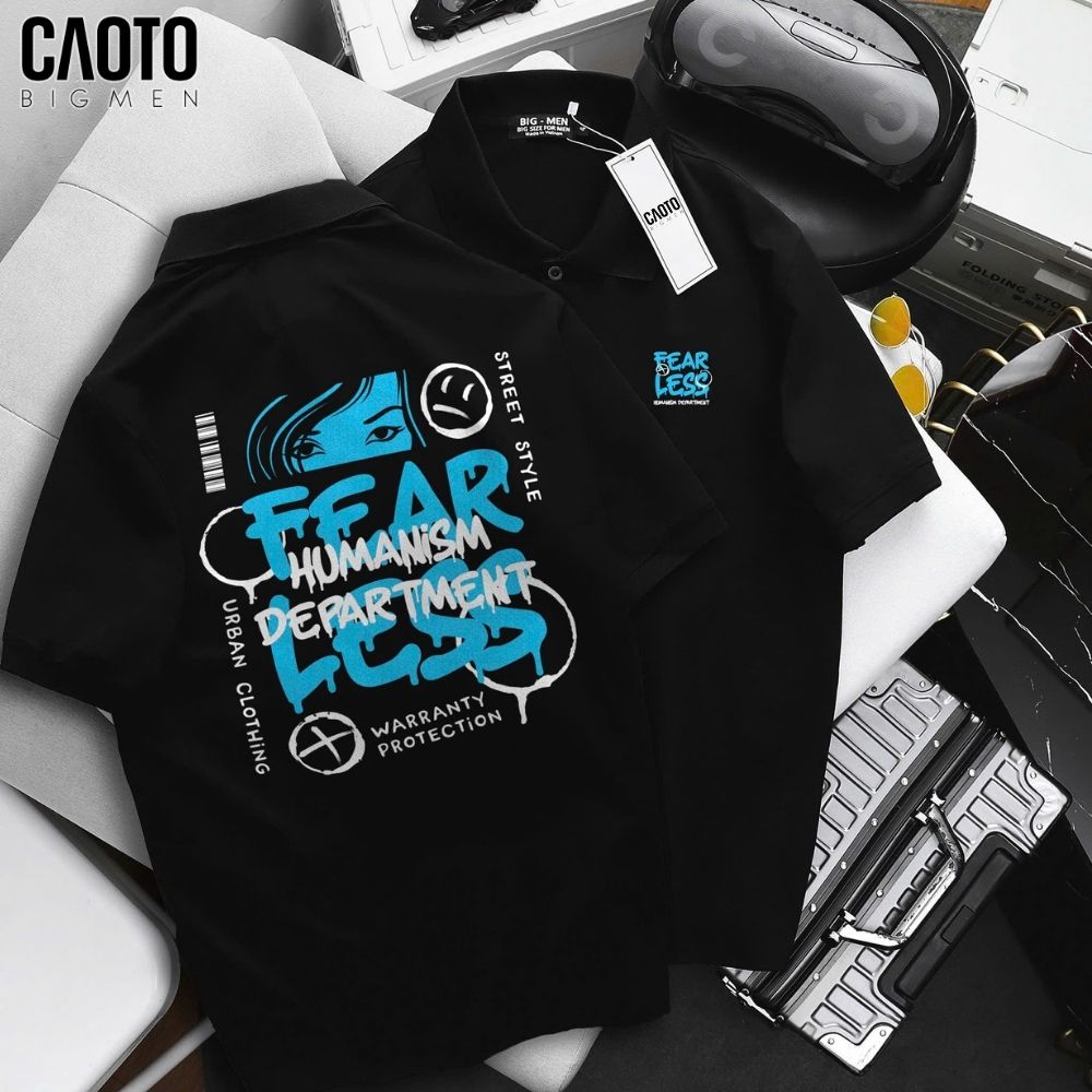 Áo Thun Polo Fear Less Big Size 80-130 KG