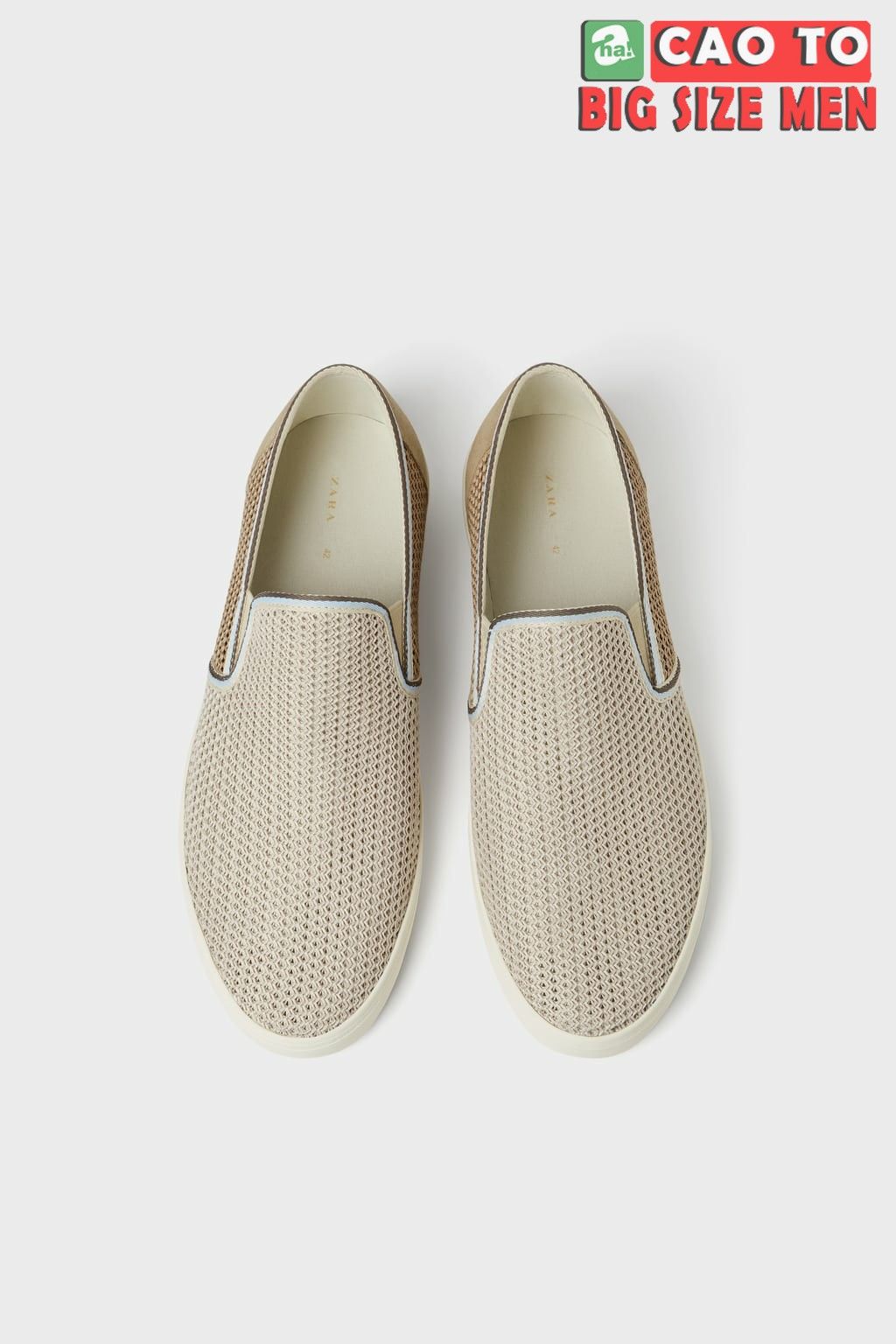 Giày Lười Zara White Big Size