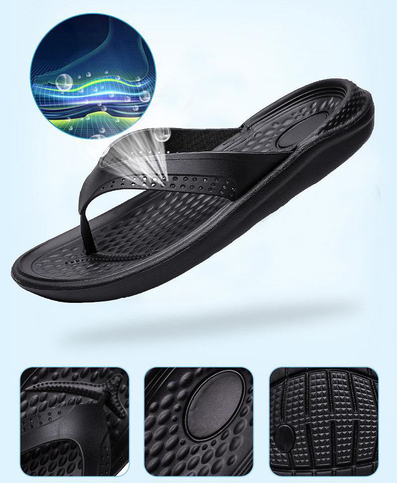 Dép Kẹp Fresh Air Black Big size 46 47 48 49