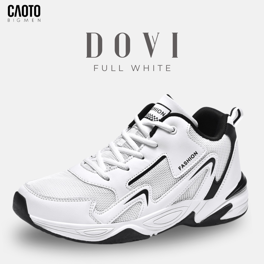 Giày Sneaker Dovi Trắng Big Size 45 - 48