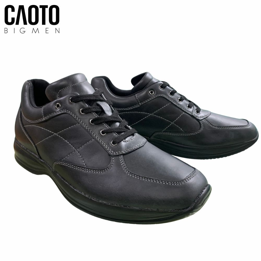 (SALE OFF) Giày Thể Thao Kiểu Tây Da Hiệu Bata Full Đen Big Size
