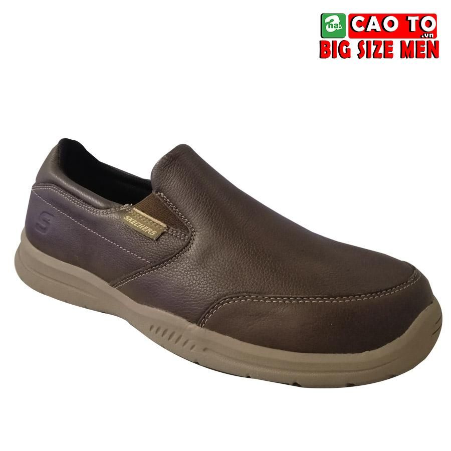 Giày lười Skecher Nâu đế Nâu Big Size