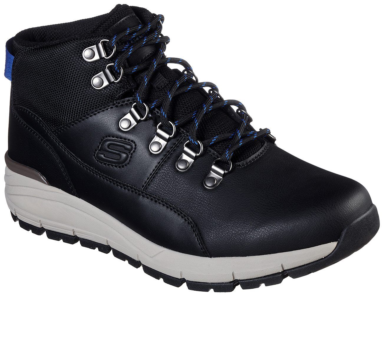 Giày Cao Cổ Skechers Volero Da Đen Big Size