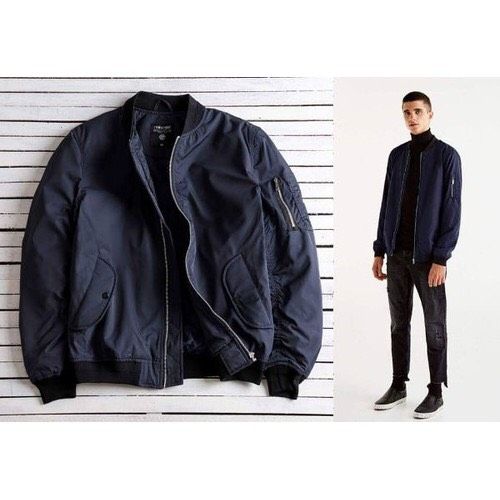 Áo Khoác Bomber Pilot Nhẹ Xuất Dư Màu Xanh Navy Big Size Men
