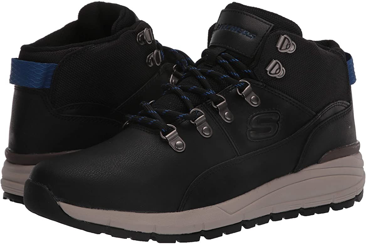 Giày Cao Cổ Skechers Volero Da Đen Big Size