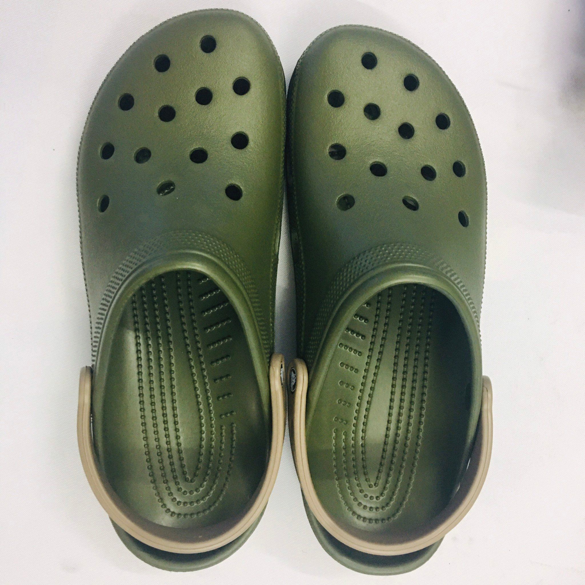 Dép Crocs Bít Mũi Xanh Lá Big Size