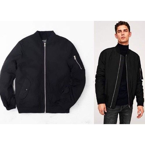Áo Khoác Bomber Pilot Nhẹ Xuất Dư Màu Đen Big Size Men
