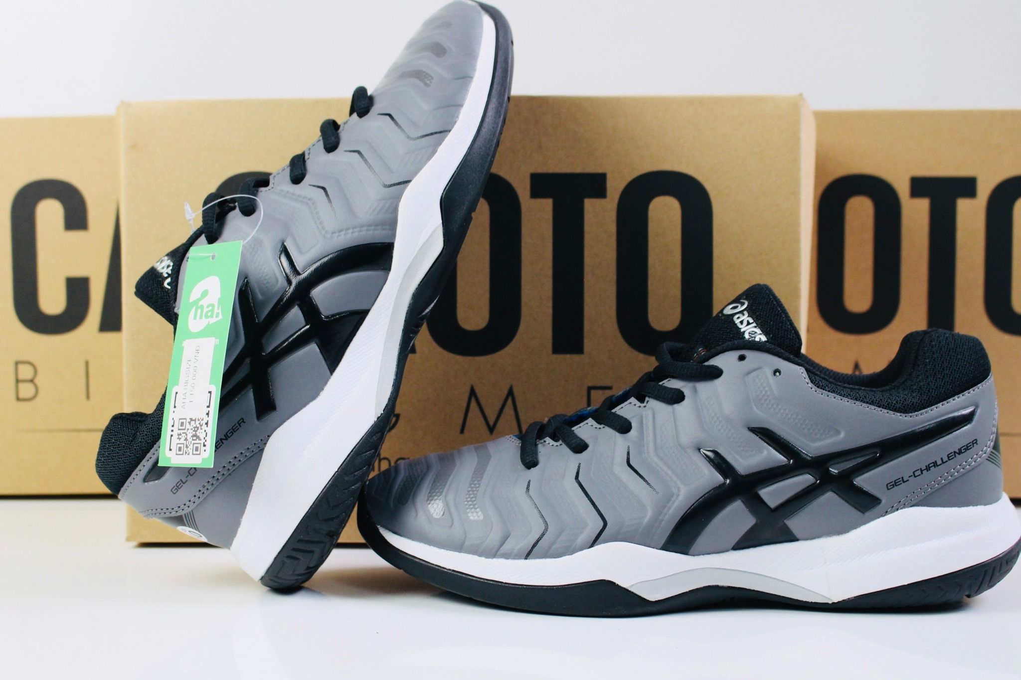 Giày tennis Asics Gel-Rocket Grey