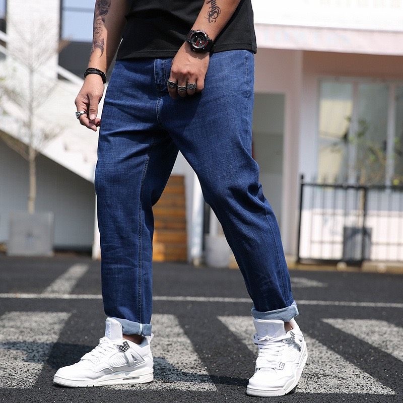  Quần Jeans Basic Lee Xanh đậm  Big Size 70-150KG 