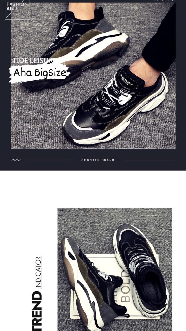Giày Sneaker Sosport Đế Cao Thời Trang Big Size Men