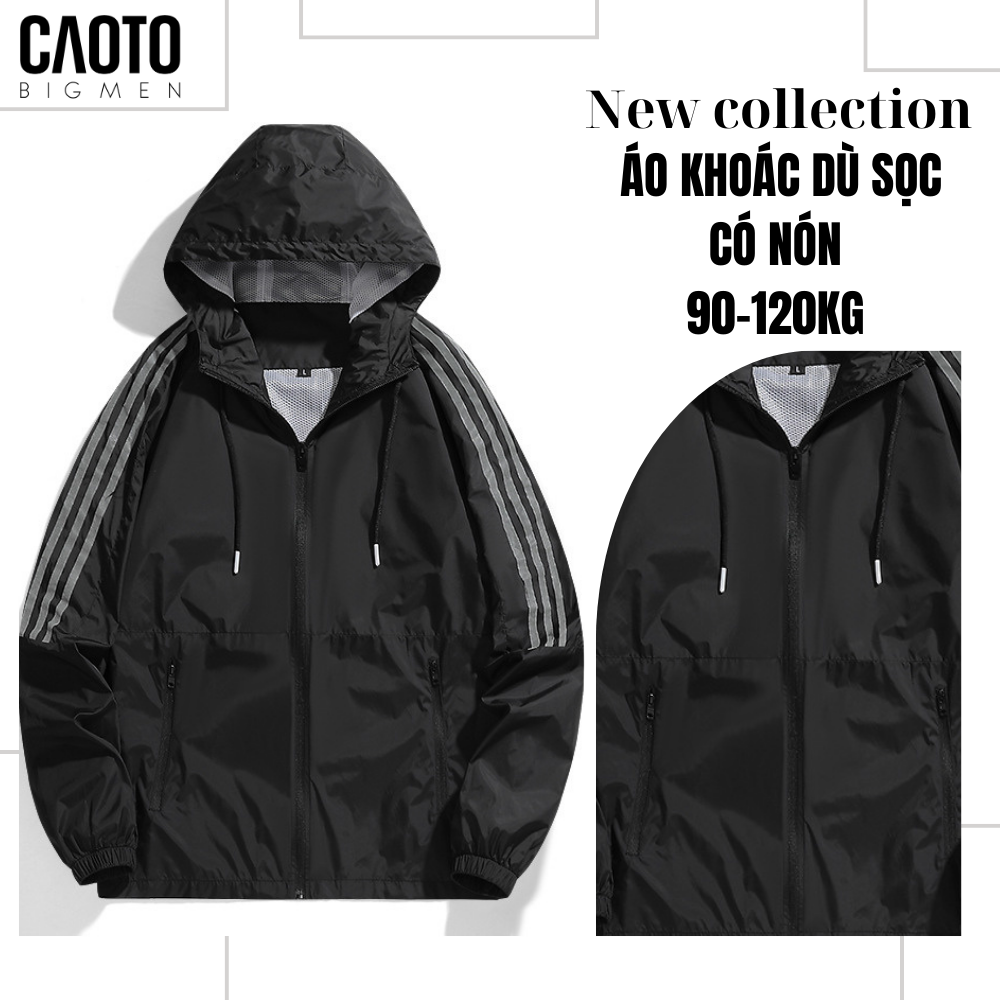 Áo Khoác Dù Sọc Có Nón (New Collection)
