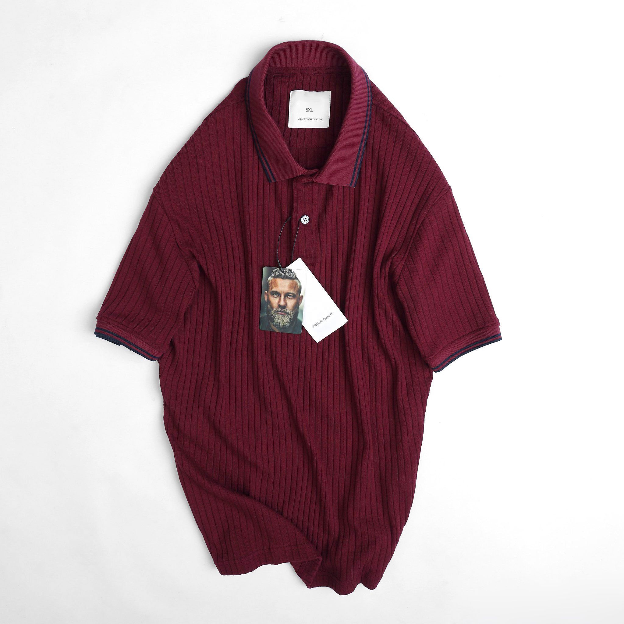 Áo Thun Có Cổ Xuất Khẩu Nam Size Lớn 2XL 3XL 4XL 5XL 6XL