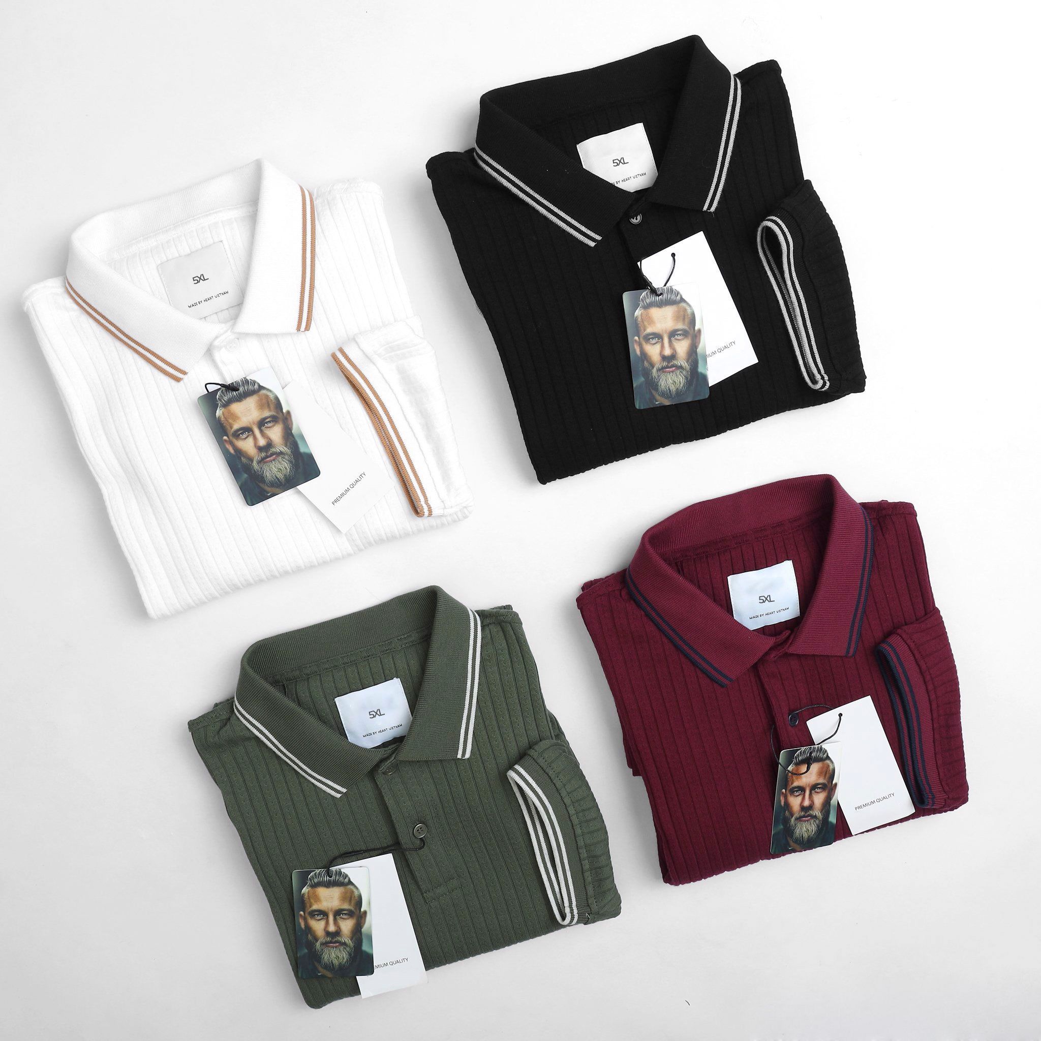 Áo Thun Có Cổ Xuất Khẩu Nam Size Lớn 2XL 3XL 4XL 5XL 6XL