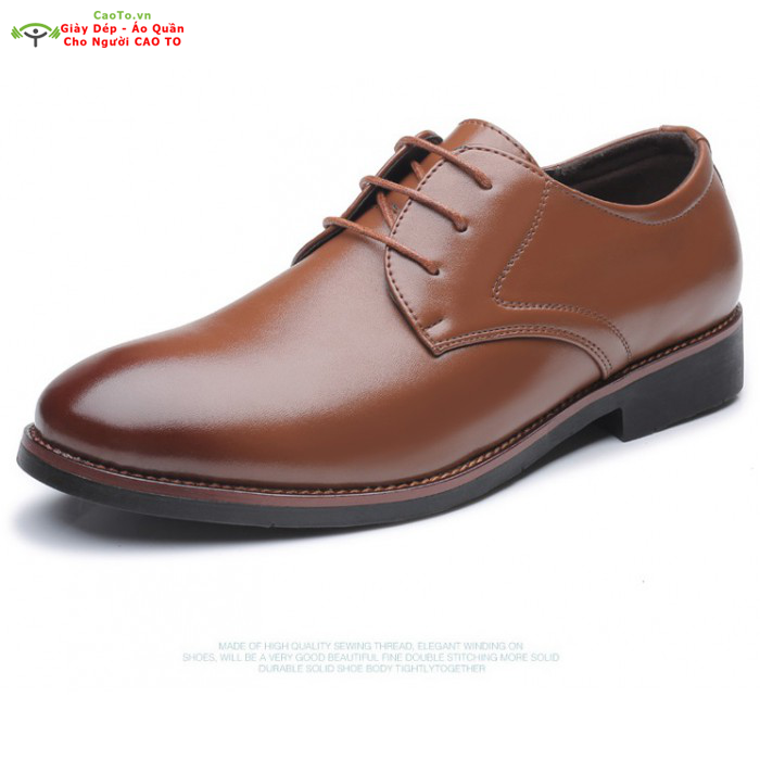 Giày Nam Công Sở Có Dây Màu Nâu - 45 46 47 48
