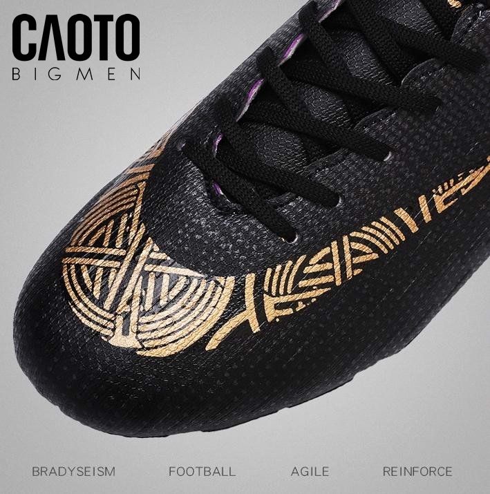 Giày Đá Bóng Nam Size Lớn CR7 Cristian Màu Đen Big Size
