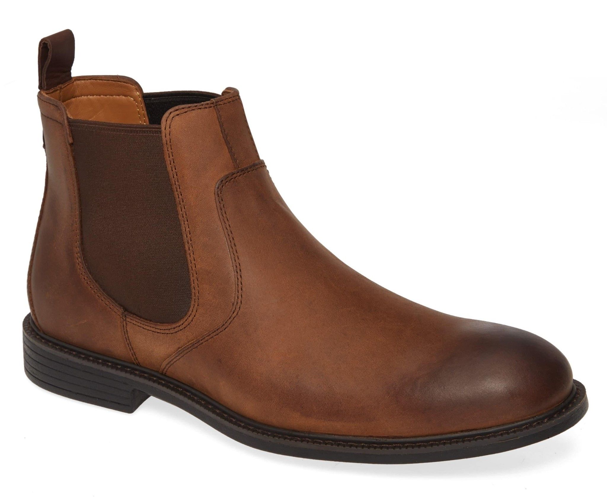 Giày Chelsea Boots Hollis Tan Da Nâu Big Size ( Kháng nước )