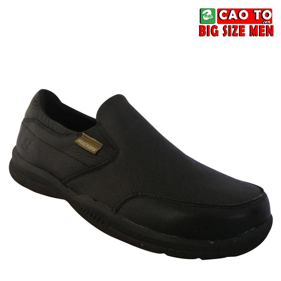 Giày lười Skecher Đen Đế Đen Big Size