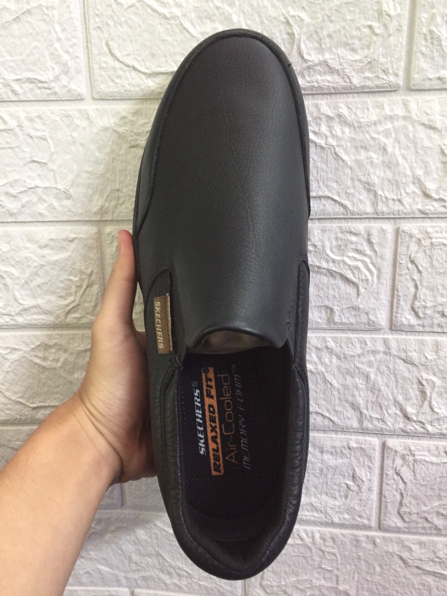 Giày lười Skecher Đen Đế Đen Big Size