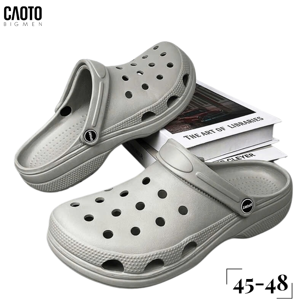 Dép Bít Mũi Cross Grey Chống Trượt Big Size 45-48