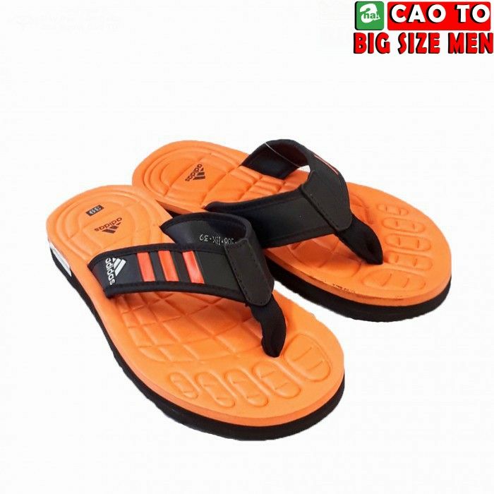 DÉP KẸP NAM CAM ĐEN NGOẠI CỠ