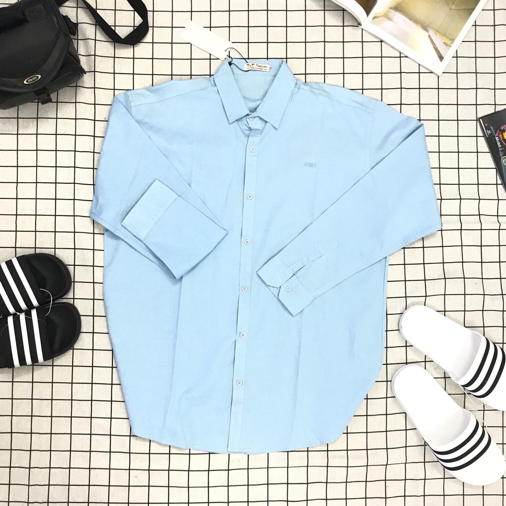 Áo Sơ Mi Cao Cấp Xanh Ngoc Big Size Men