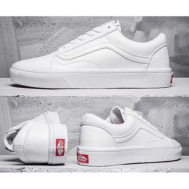 Giày Sneaker Vans Old Skool Trắng Cổ Thấp