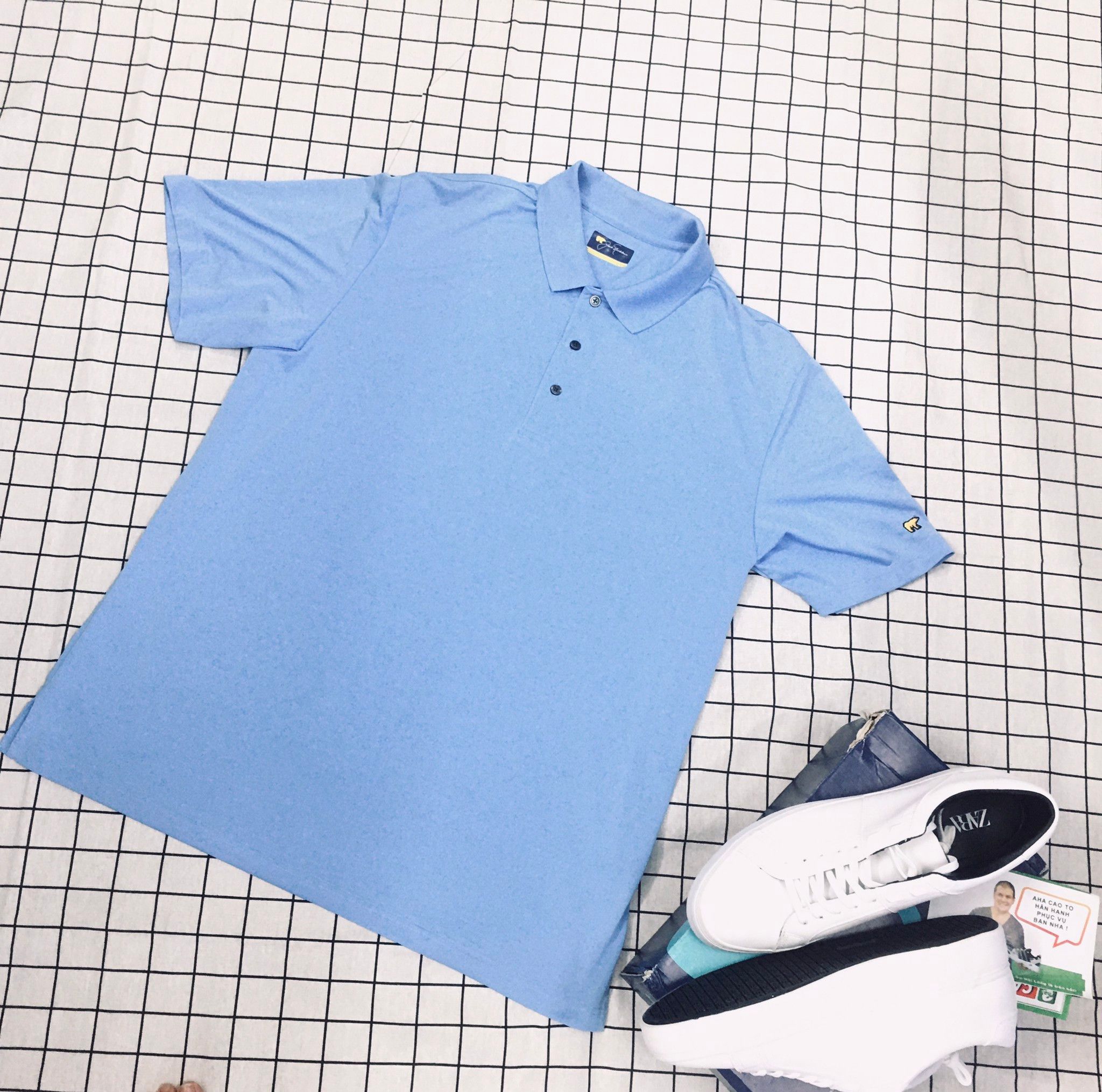 Áo Polo Cao Cấp Xanh Ngọc Big Size Men