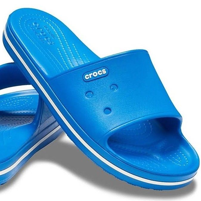 Dép Quai Ngang Crocs Iconic Comfort Màu Xanh Dương Chính Hãng Big Size