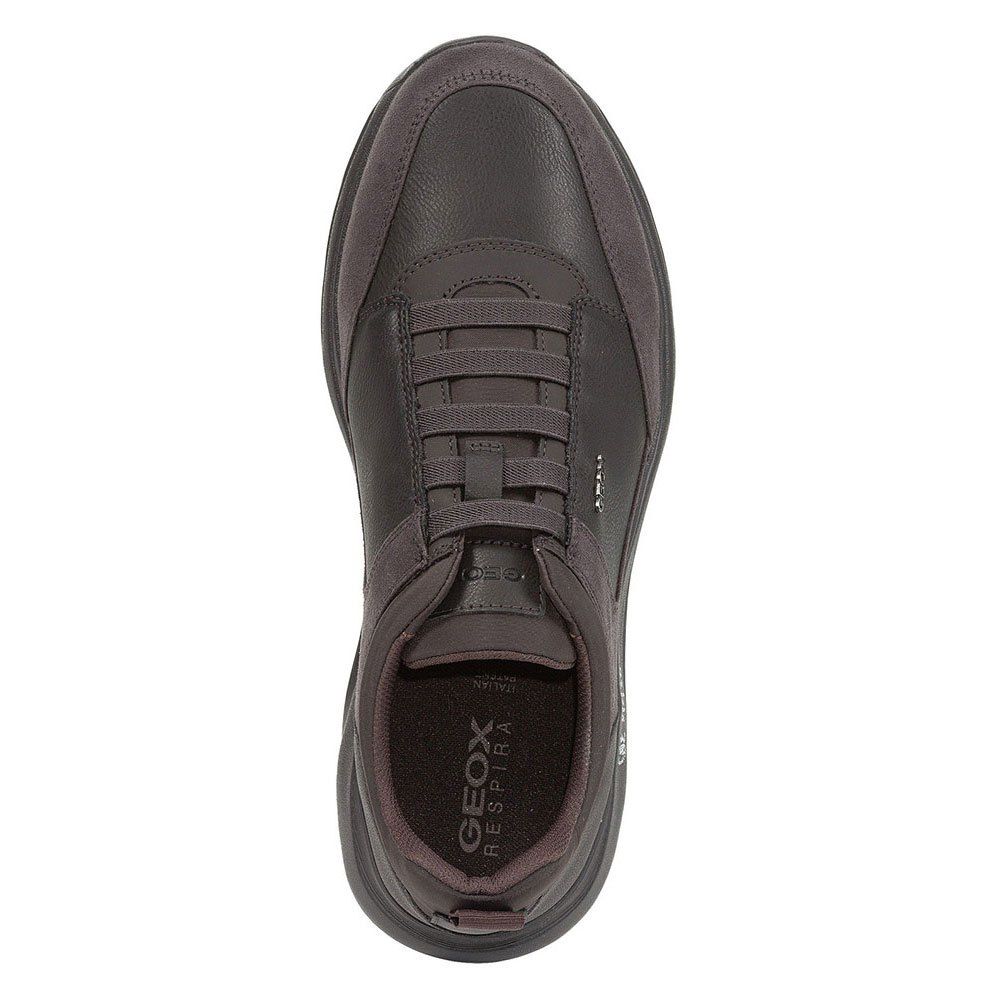 Giày Sneaker Thể Thao Geox Italian Da Mềm Màu Đen Nâu Big Size Men