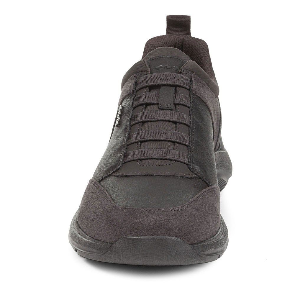 Giày Sneaker Thể Thao Geox Italian Da Mềm Màu Đen Nâu Big Size Men