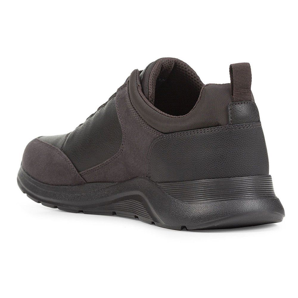 Giày Sneaker Thể Thao Geox Italian Da Mềm Màu Đen Nâu Big Size Men