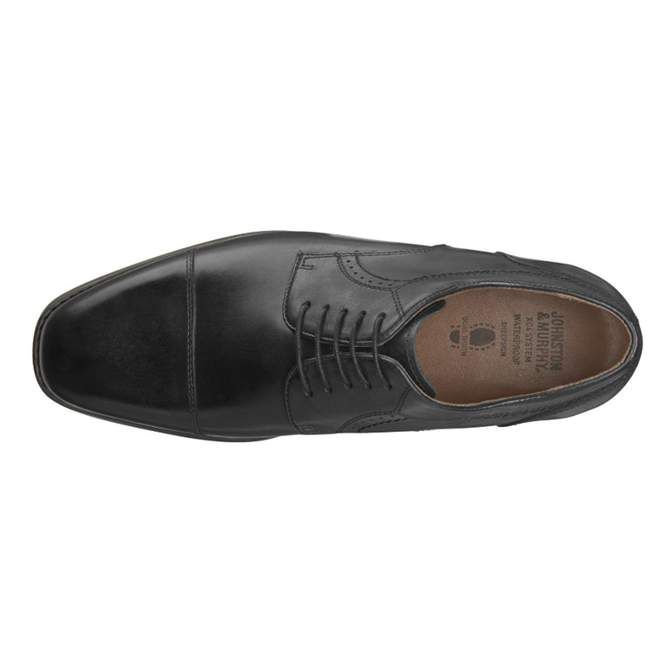 Giày Tây Da Bóng BRANNING CAP TOE Màu Đen Big Size