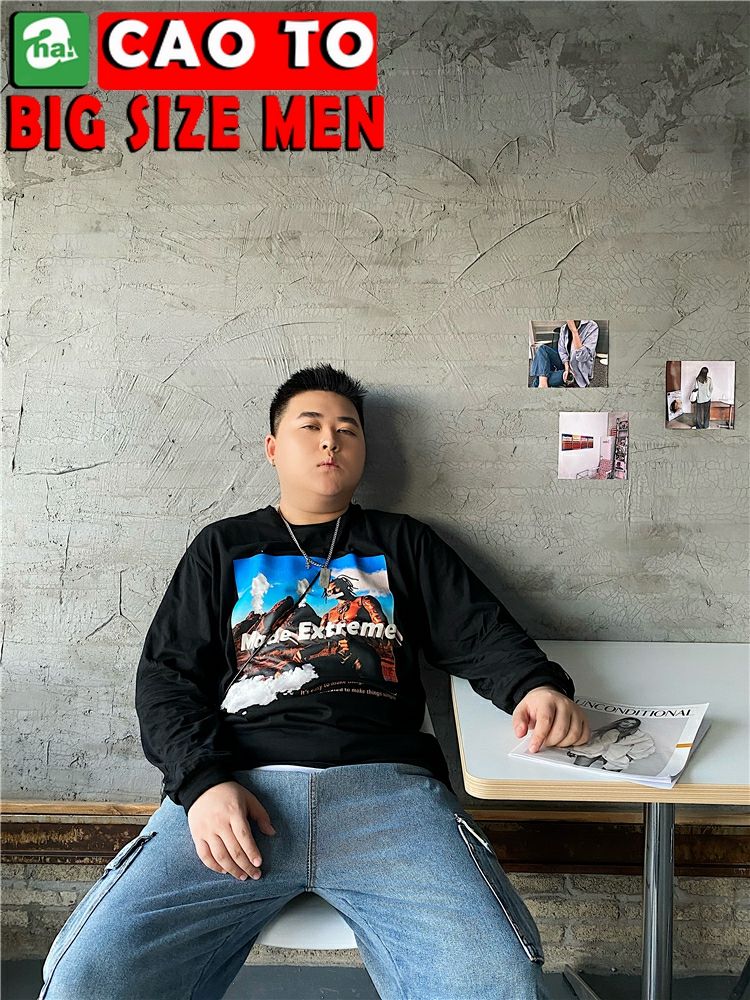 Áo Thun Tay Dài Hoạt Hình Big Size Men Chính Hãng Chất Lượng Cao