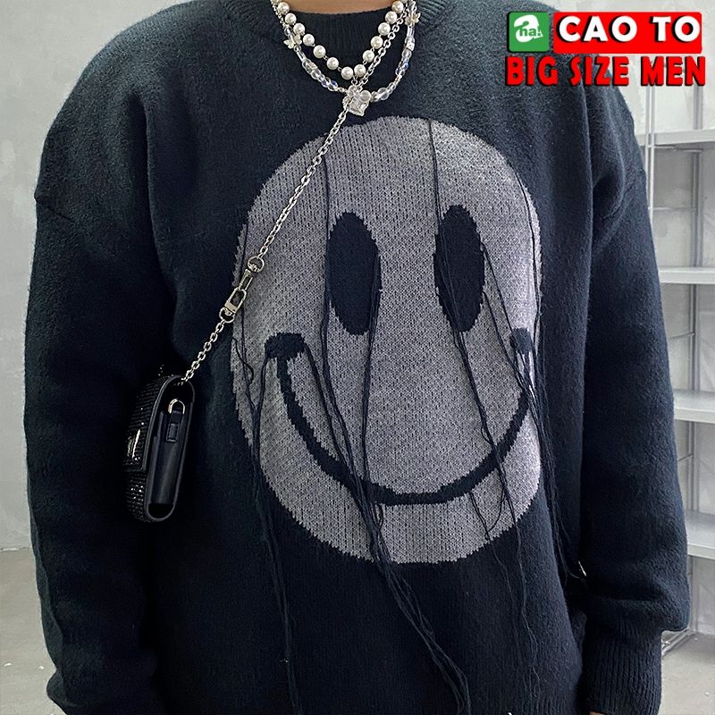 Áo Thun Tay Dài Smile Big Size Men Chính Hãng Chất Lượng Cao
