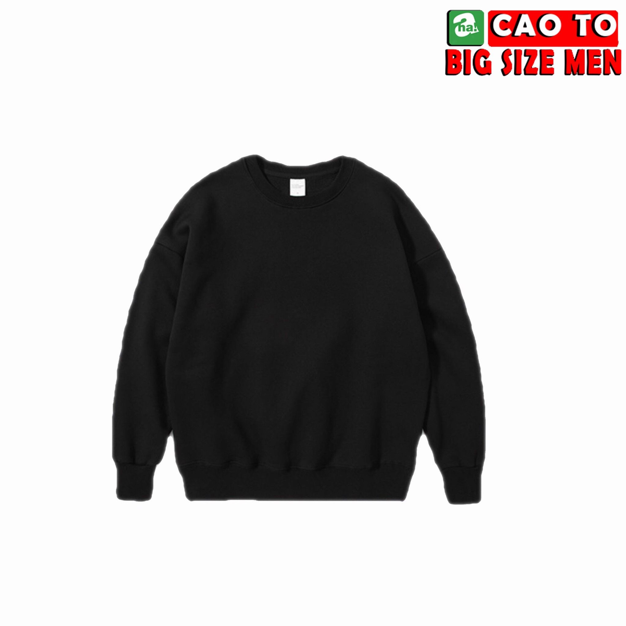 Áo Thun Tay Dài Đen Trơn Big Size Men Chính Hãng Chất Lượng Cao