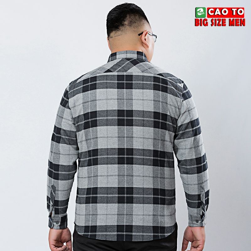 Áo Sơ Mi Caro Nam Cao Cấp Thời Trang Big Size 2XL 3XL 4XL 5XL 6XL 7XL