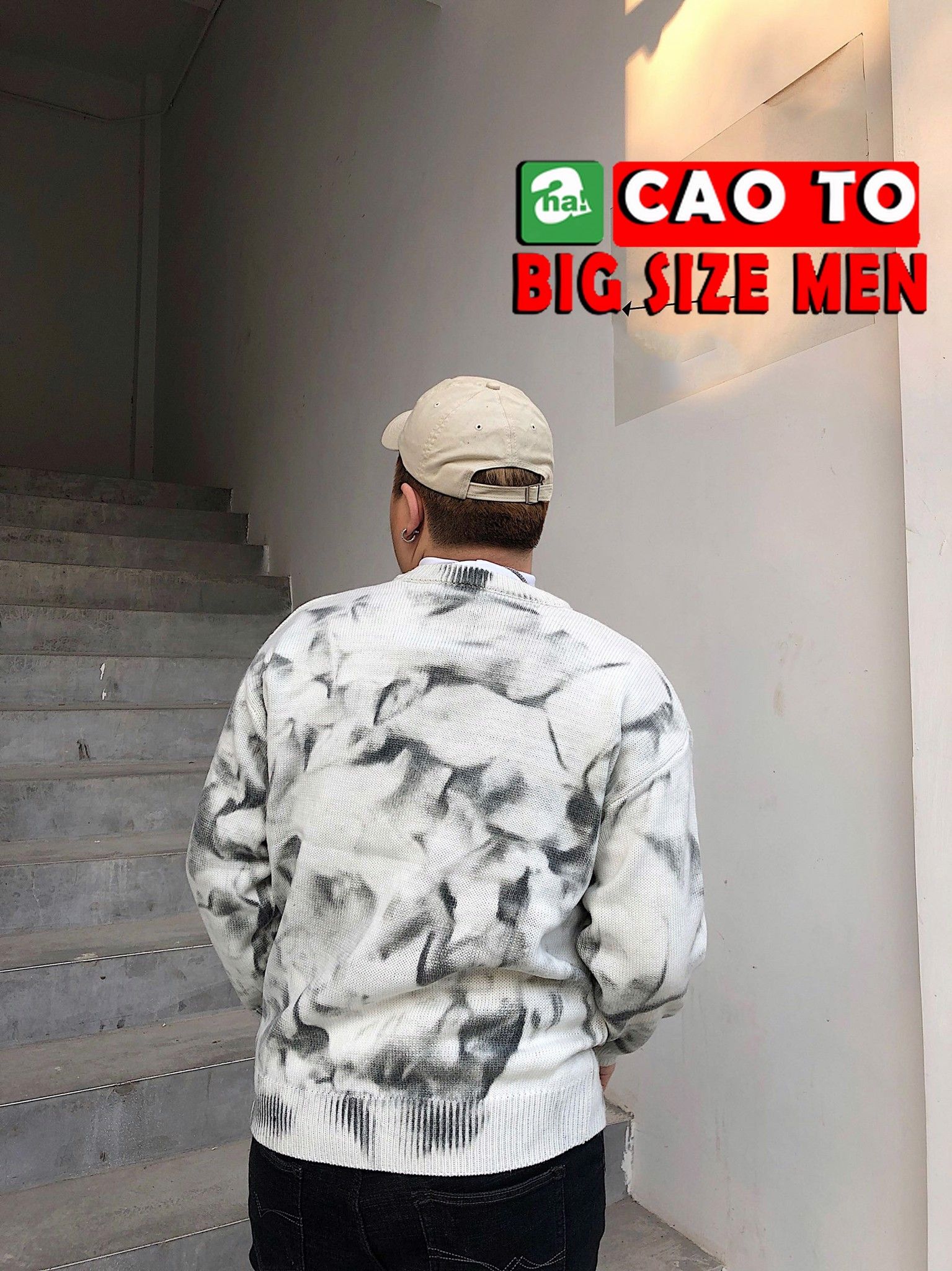 Áo Thun Tay Dài Big Size Men Kiểu Loang Màu Độc Đáo Hot Trend Chính Hãng Chất Lượng Cao