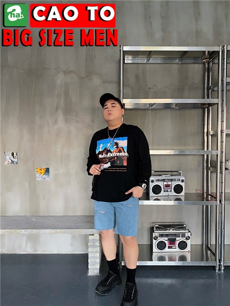 Áo Thun Tay Dài Hoạt Hình Big Size Men Chính Hãng Chất Lượng Cao