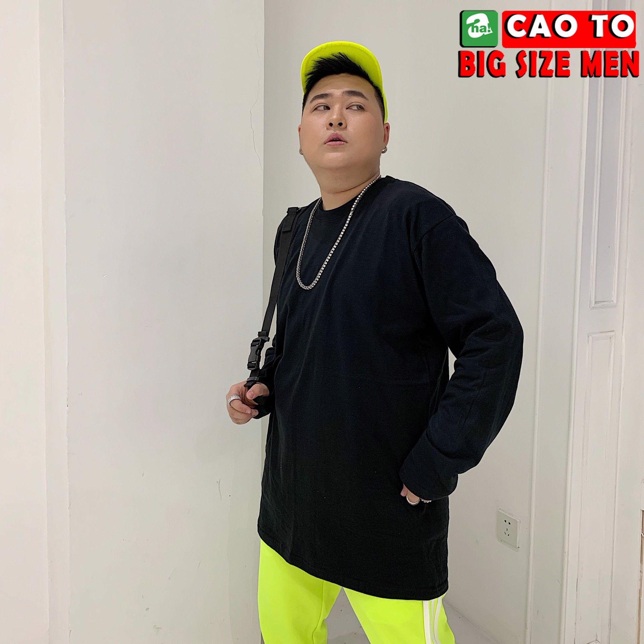 Áo Thun Tay Dài Đen Trơn Big Size Men Chính Hãng Chất Lượng Cao