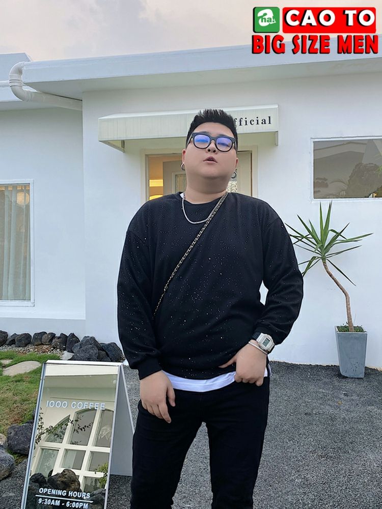 Áo Thun Tay Dài Đen Galaxy Big Size Men Hàng Chính Hãng Chất Lượng Cao