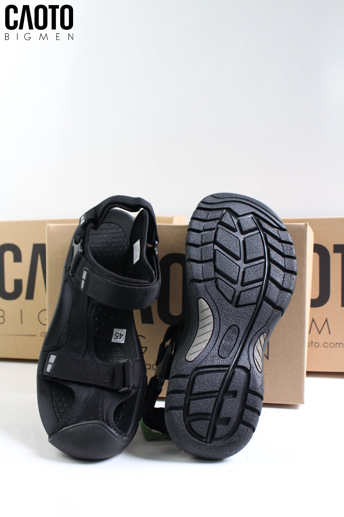 Dép Sandal Mũi Rọ Royal Màu Đen Big Size Men