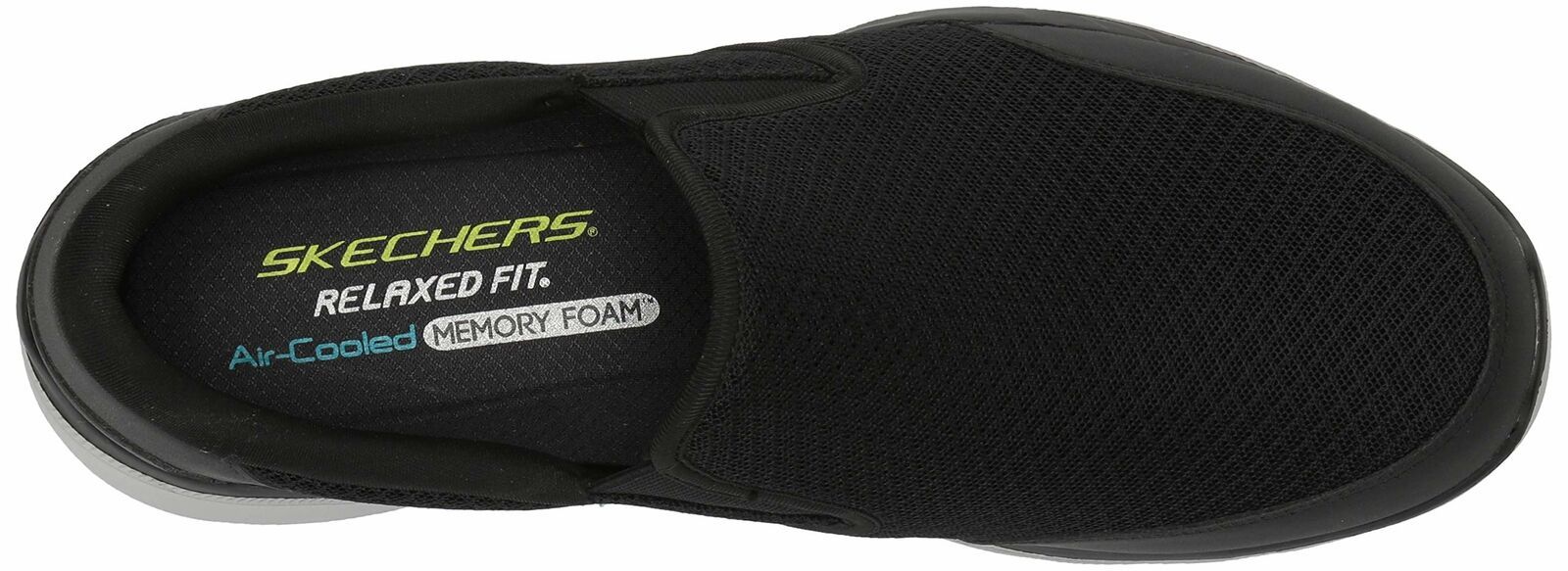 Giày Skechers Lười Đen Xám Chính Hãng Big Size 46 47 48 49