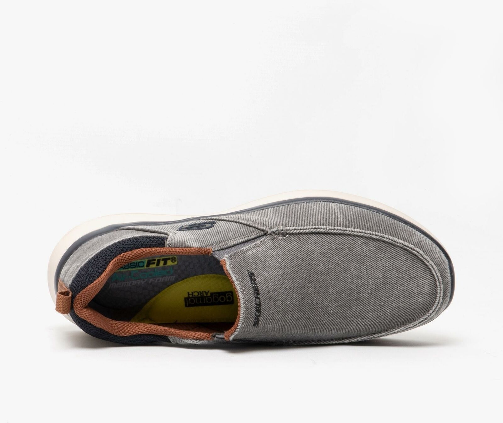 Giày Nam Xỏ Skechers DELSON 2.0 LARWIN Mens Ngoại Cỡ 44 45 46 47 48
